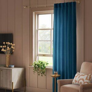 Threshold Constellation Dark Blue Light Filtering Single Curtain Panel 34" x 84"